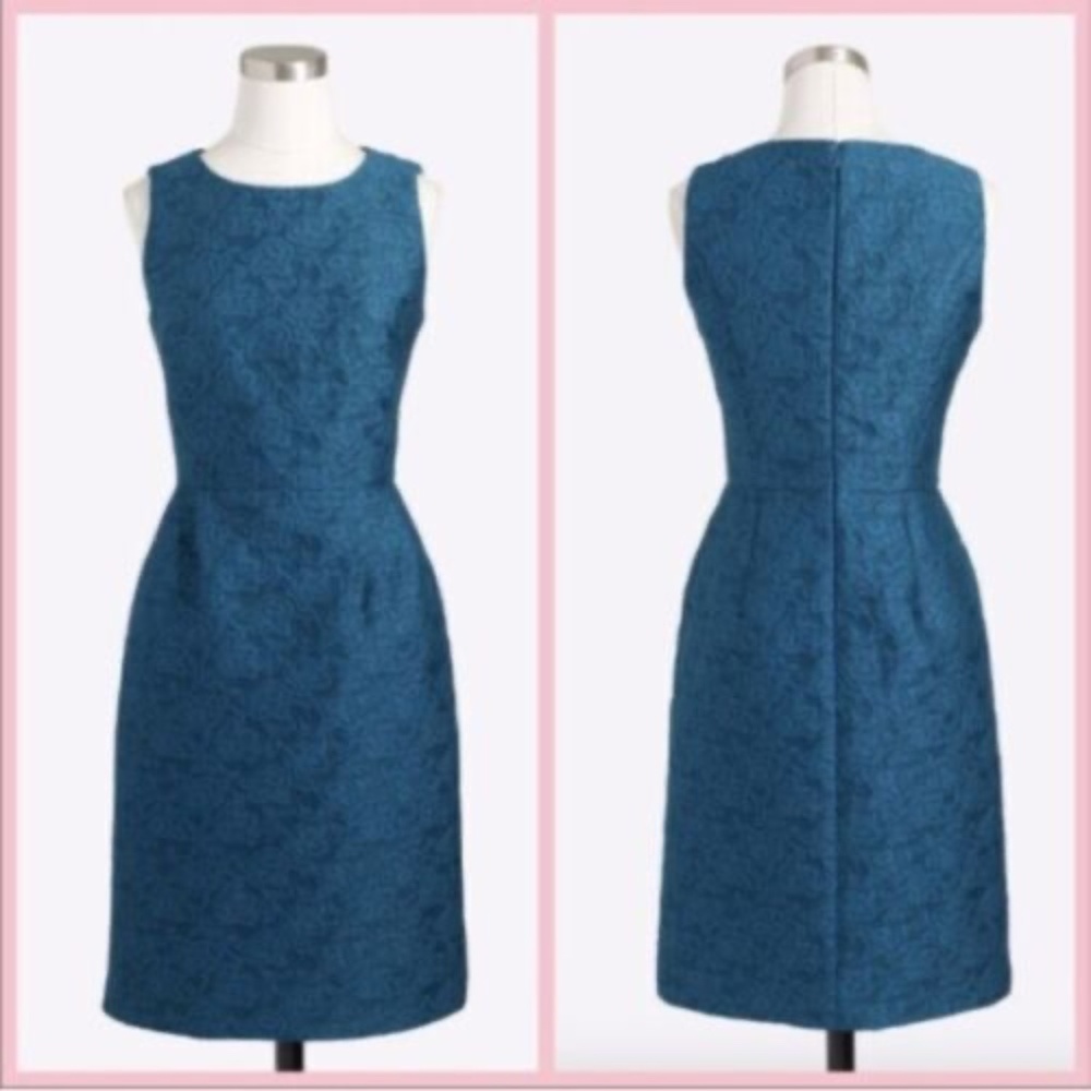 J CREW NWT Anemone Jacquard Sleeveless Party Dress
